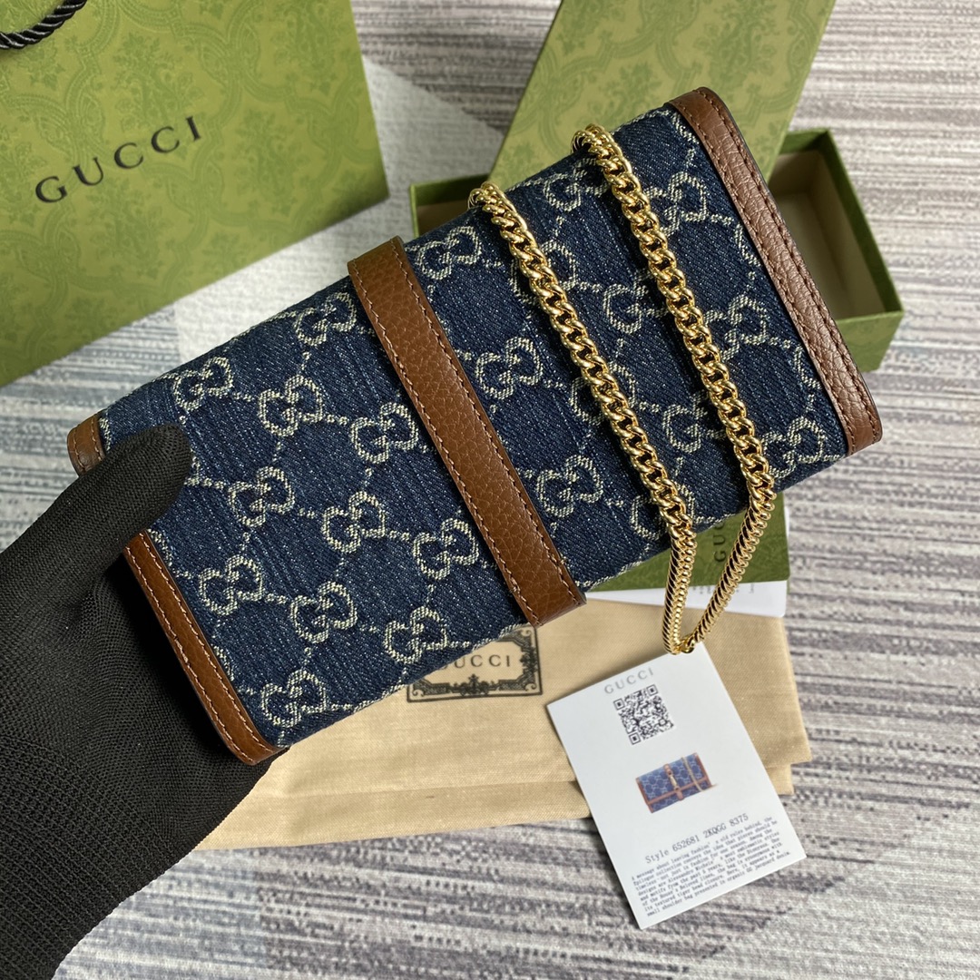 Gucci Jackie 1961 Chain Wallet 652681